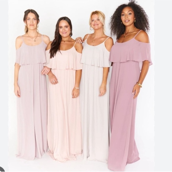 NWT Show Me Your Mumu Caitlin Ruffle Bridesmaids Maxi Dress 1X - Picture 1 of 8